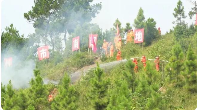永州市南部地區(qū)(道縣)2023年跨區(qū)域森林火災撲救實戰(zhàn)演練舉行
